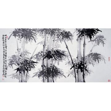 刘山虎国画花鸟水墨竹字画之家