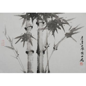 刘山虎国画花鸟水墨竹字画之家