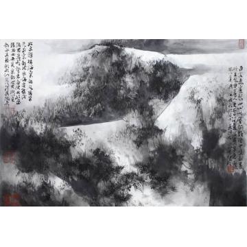 汪家芳国画山水唐人诗意图字画之家