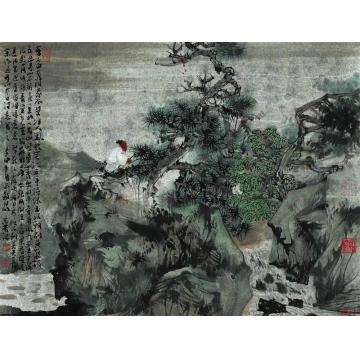 汪家芳国画山水唐人诗意图字画之家