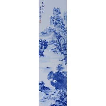 陈叶梦国画山水春光明媚字画之家