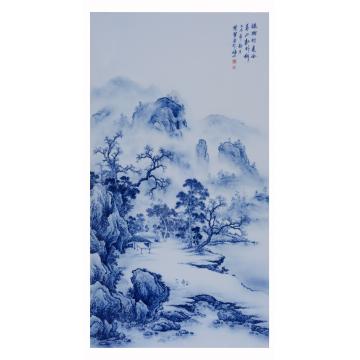 陈叶梦国画山水山水瓷板字画之家