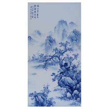 陈叶梦国画山水山水瓷板二字画之家