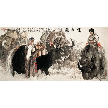 武海成国画人物复苏图字画之家