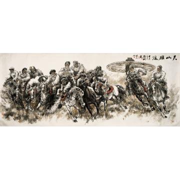 武海成国画人物天山雄风字画之家