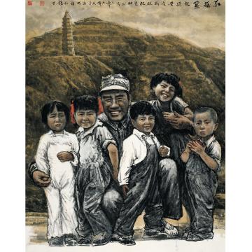 武海成国画人物红摇篮字画之家