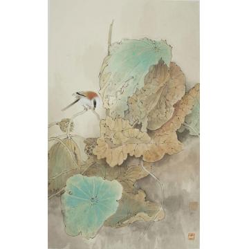 陈福春国画花鸟秋叶如花字画之家