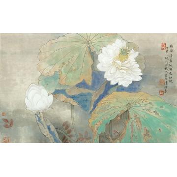 陈福春国画花鸟晓风清暑字画之家