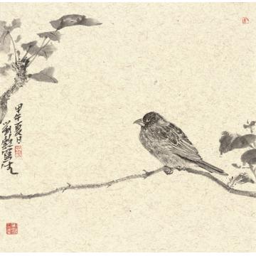 刘懿国画花鸟似曾相识·趣之二字画之家