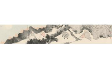 刘懿国画人物丛林高逸之三字画之家