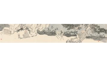 刘懿国画人物丛林高逸之十字画之家