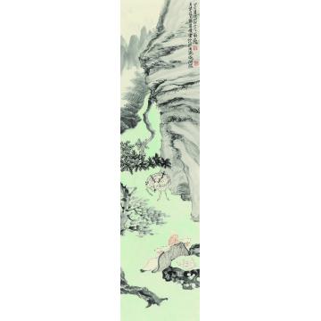 刘懿国画人物丛林高逸之五字画之家
