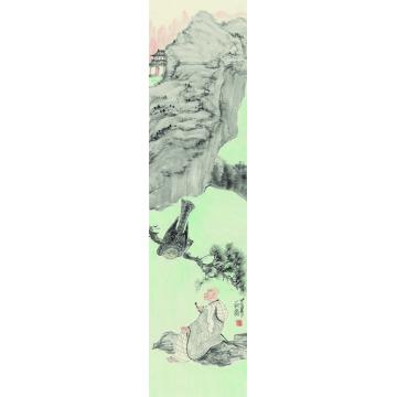 刘懿国画人物丛林高逸之六字画之家