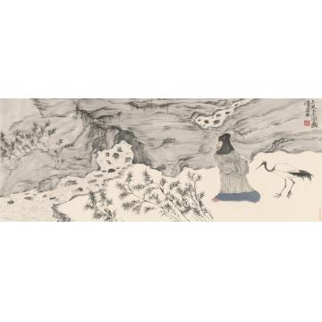 刘懿国画人物丛林高逸之二十字画之家
