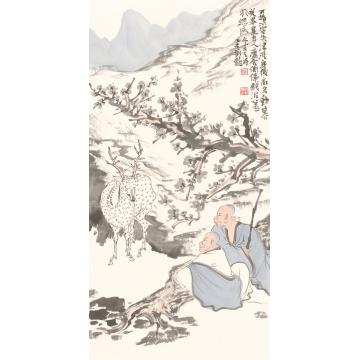 刘懿国画人物丛林高逸之二十七字画之家