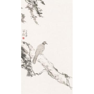 刘懿国画花鸟以形索影之六字画之家
