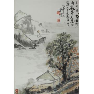 李宗伟国画山水古人笔墨字画之家