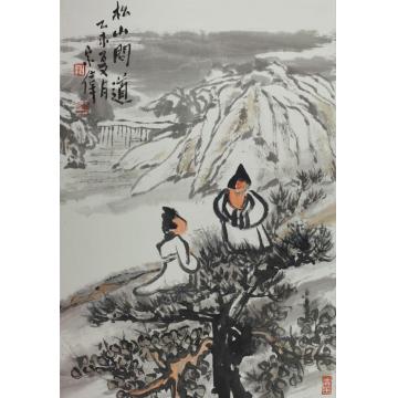 李宗伟国画山水松山问道字画之家