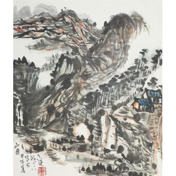李宗伟国画山水山曲字画之家