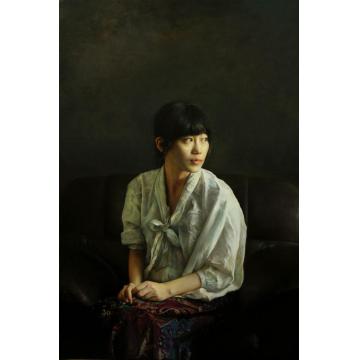 邸可新国画人物《等风来》字画之家