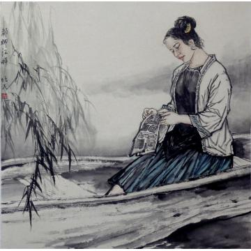 夏培民国画人物都柳江畔字画之家
