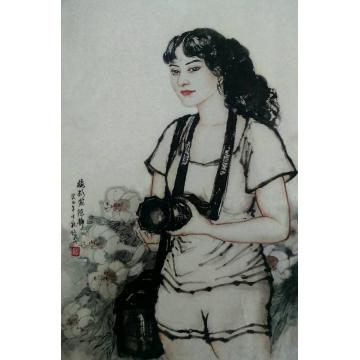 夏培民国画人物人物字画之家