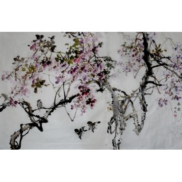 夏培民国画花鸟春意字画之家