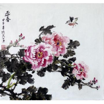 夏培民国画花鸟春浓字画之家