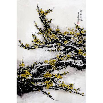 夏培民国画花鸟寒香字画之家