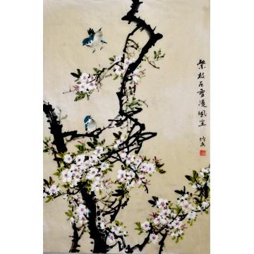 夏培民国画花鸟梨花字画之家