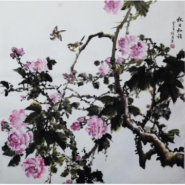 夏培民国画花鸟月季字画之家