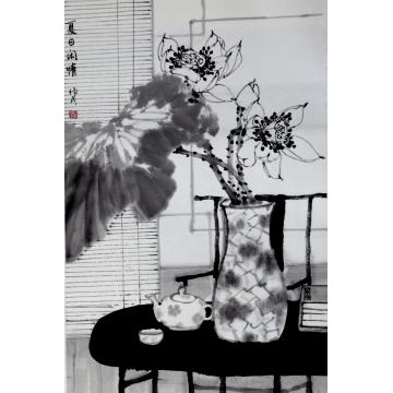 夏培民国画花鸟夏日闲情字画之家