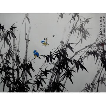 夏培民国画花鸟烟雨香江字画之家