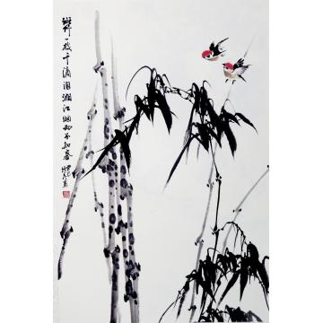 夏培民国画花鸟斑竹字画之家