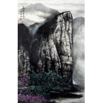 夏培民国画山水半边山字画之家