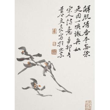 李文亮国画花鸟信笔遣兴字画之家