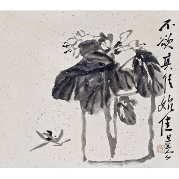 李文亮国画花鸟信笔遣兴字画之家