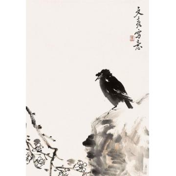 李文亮国画花鸟信笔遣兴字画之家