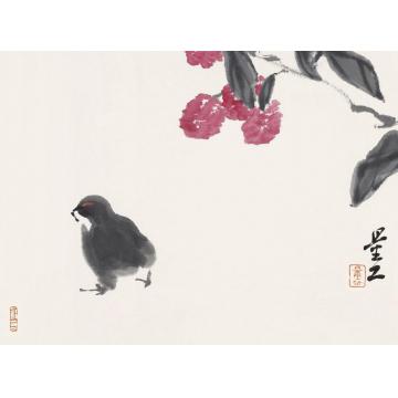 李文亮国画花鸟信笔遣兴字画之家