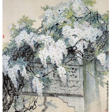 杨德衡国画花鸟古藤逢春字画之家