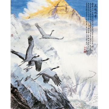 杨德衡国画花鸟飞越珠峰字画之家