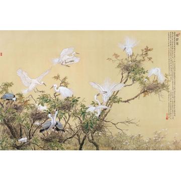 杨德衡国画花鸟睦邻图字画之家