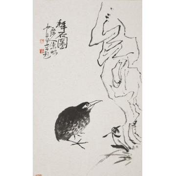 陈昭国画花鸟拜石图字画之家