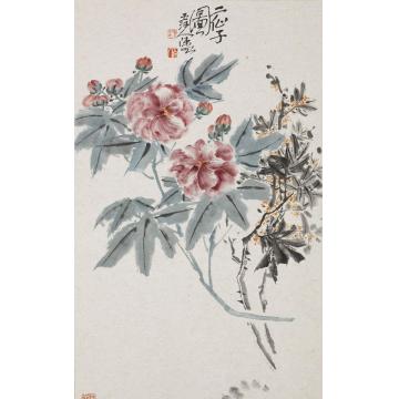 陈昭国画花鸟二仙子图字画之家