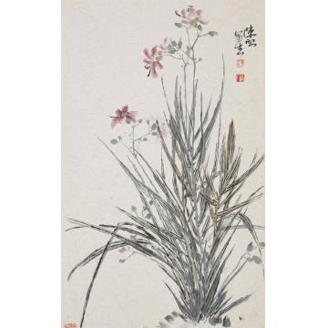 陈昭国画花鸟射干写生字画之家