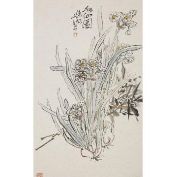 陈昭国画花鸟水仙图字画之家