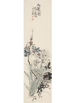 陈昭国画花鸟水仙图字画之家