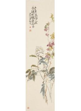 陈昭国画花鸟桃花芍药字画之家