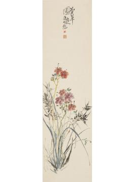 陈昭国画花鸟萱草图字画之家