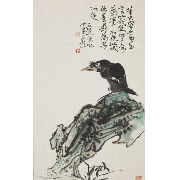 陈昭国画花鸟仙草八哥字画之家